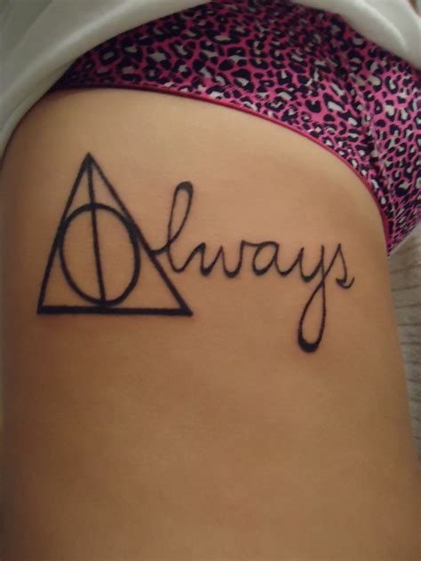 harry potter always tattoo|deathly hallows tattoo ideas.